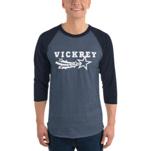Vickrey - dark 3/4 sleeve raglan shirt